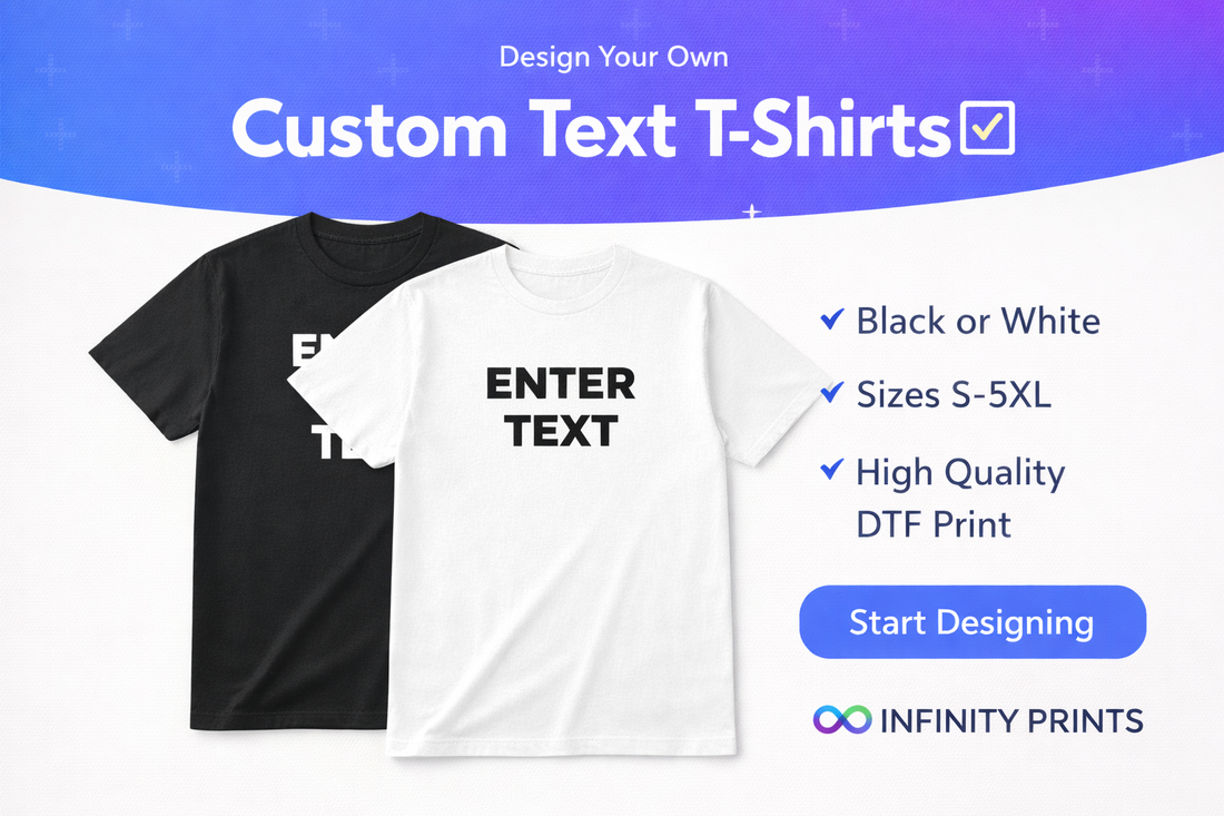 Design your own t shirt UK black and white options