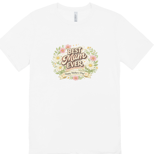 Best Mum Ever Floral Mother’s Day T-Shirt & Hoodie