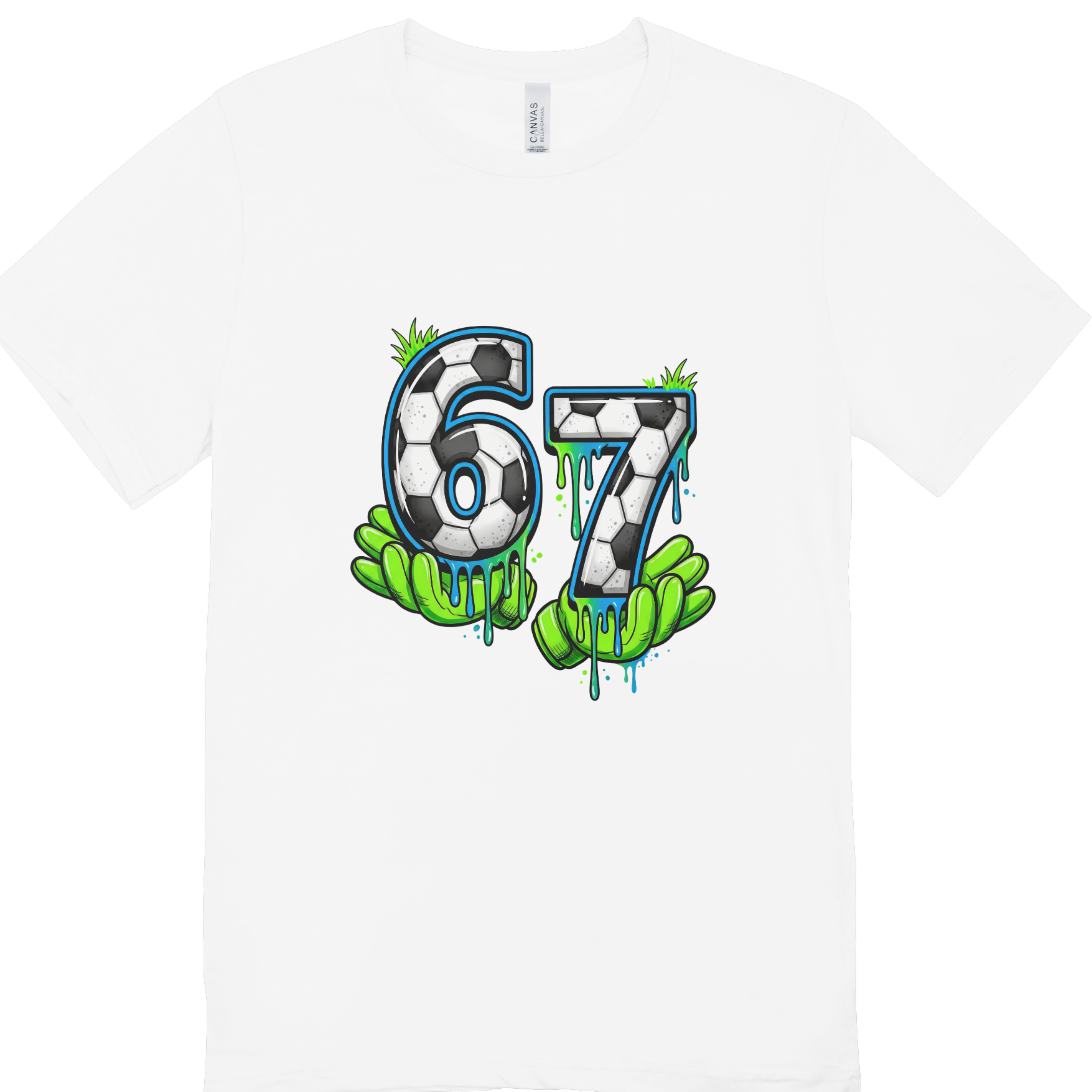 Kids Football Number 67 T-Shirt