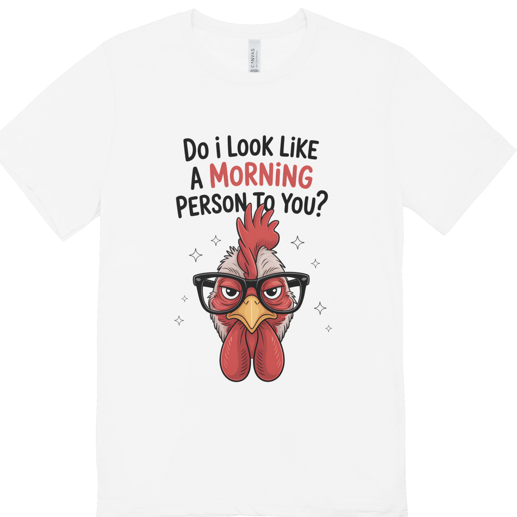 Do I Look Like A Morning Person Chicken T-Shirt