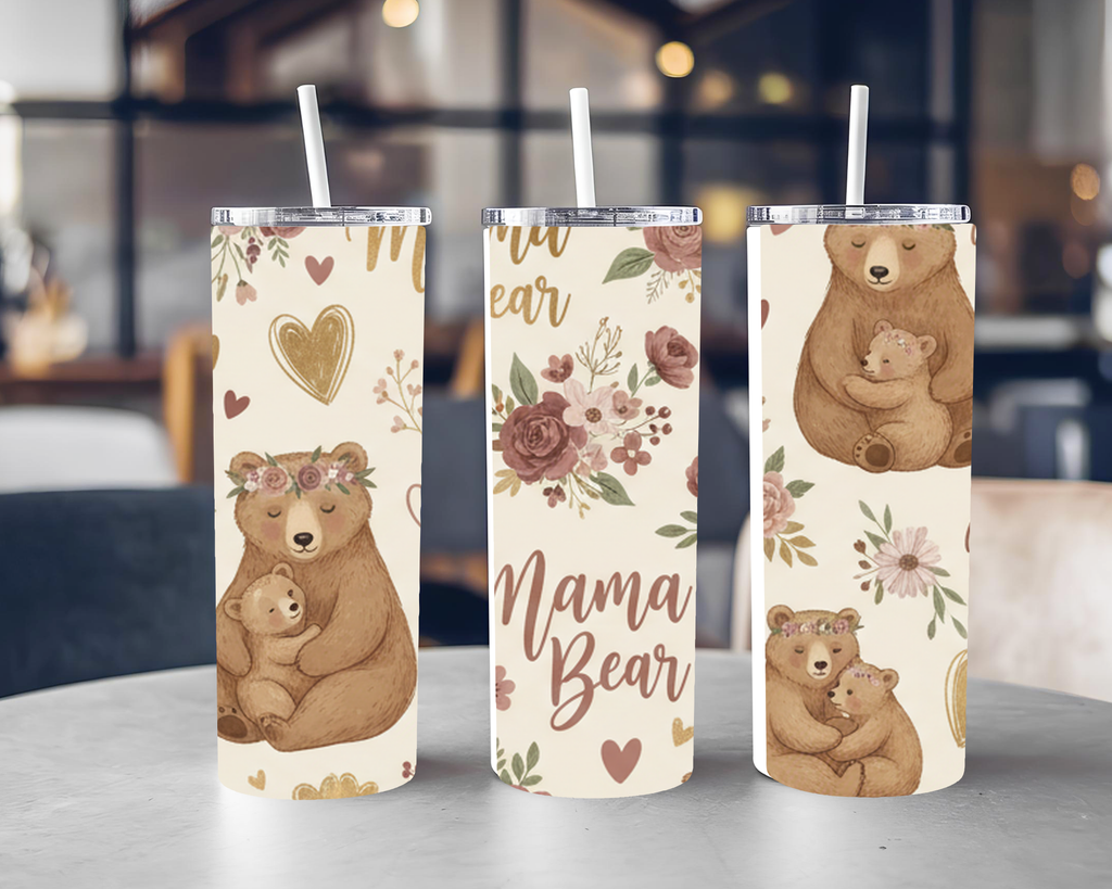Personalised Mama Bear Tumbler – Add Names or Wording | 20oz