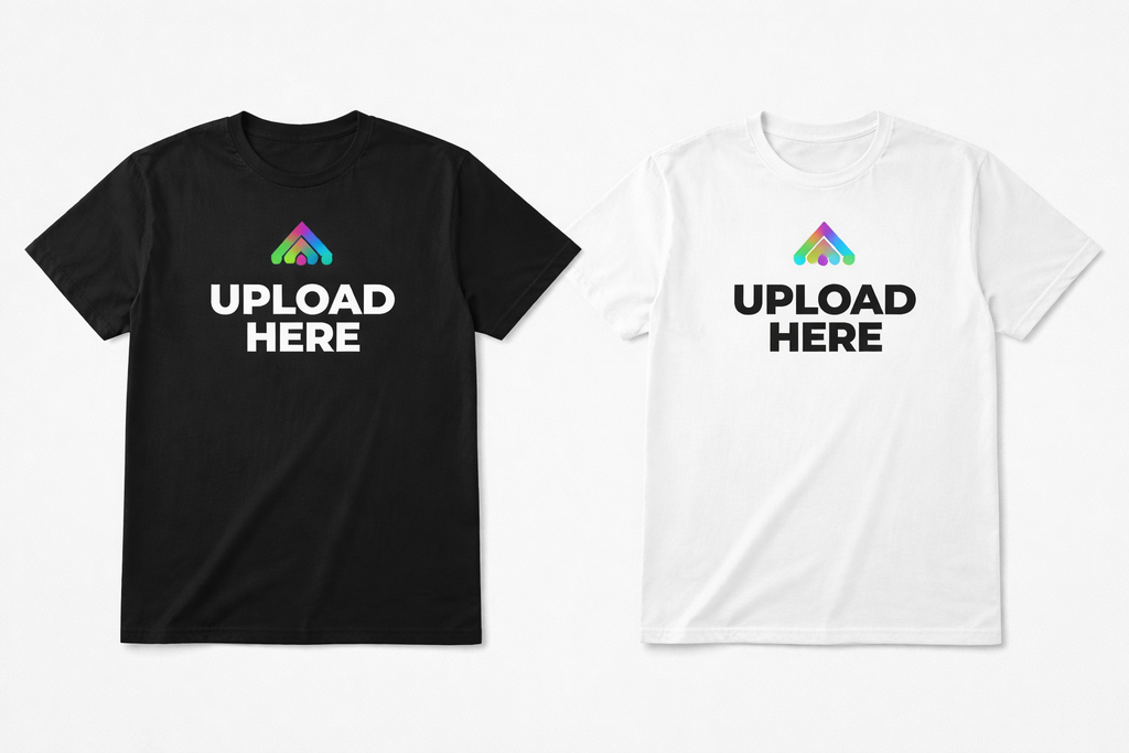 Custom text t shirt UK black with enter your text design Infinity Prints