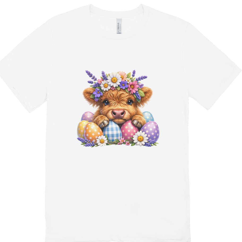 Highland Cow Easter T-Shirt