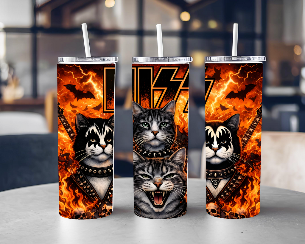 Rock Cat 20oz Stainless Steel Tumbler