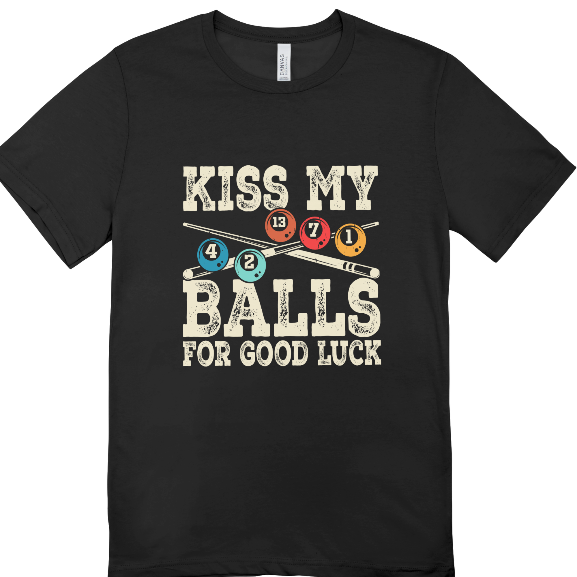 Kiss My Balls Pool T-Shirt