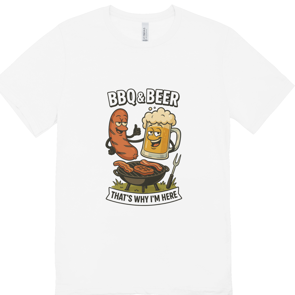 BBQ & Beer Funny T-Shirt