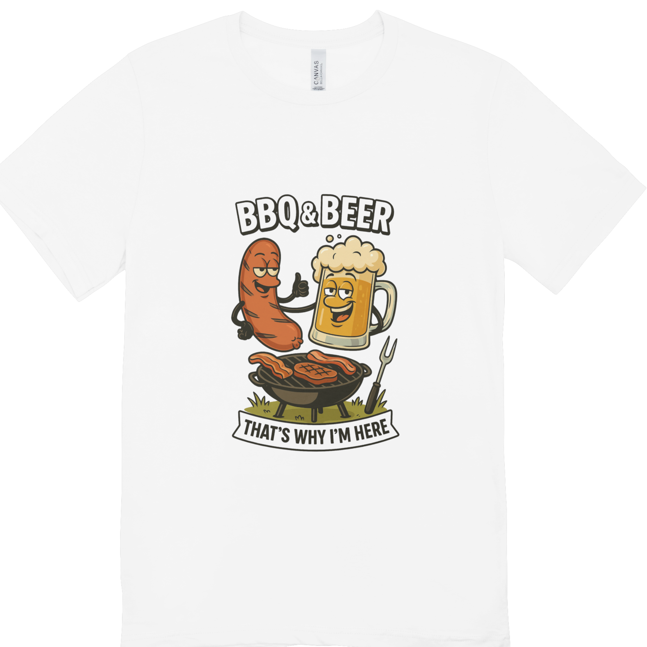 BBQ & Beer Funny T-Shirt