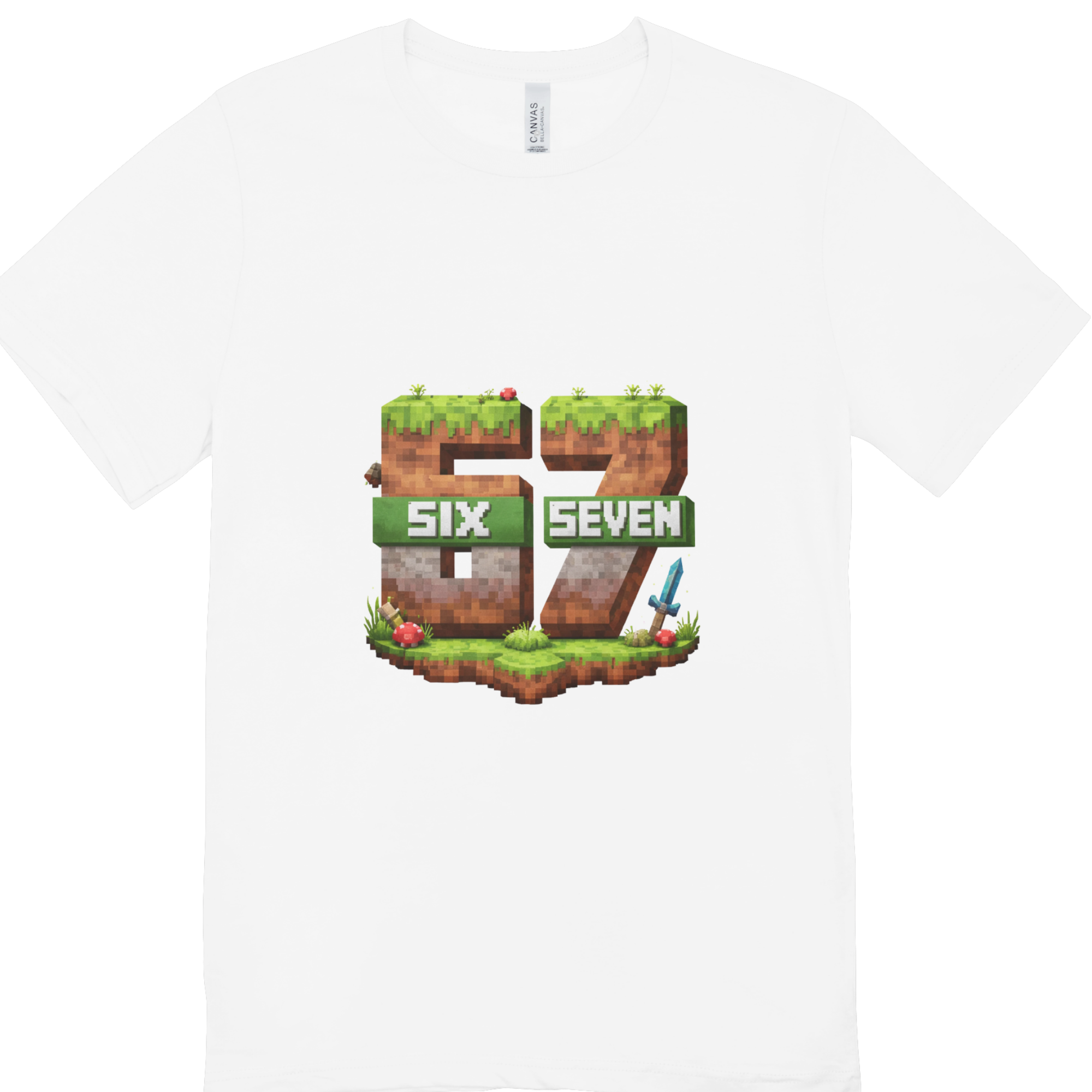 Kids Six Seven 67 Pixel Gaming T-Shirt