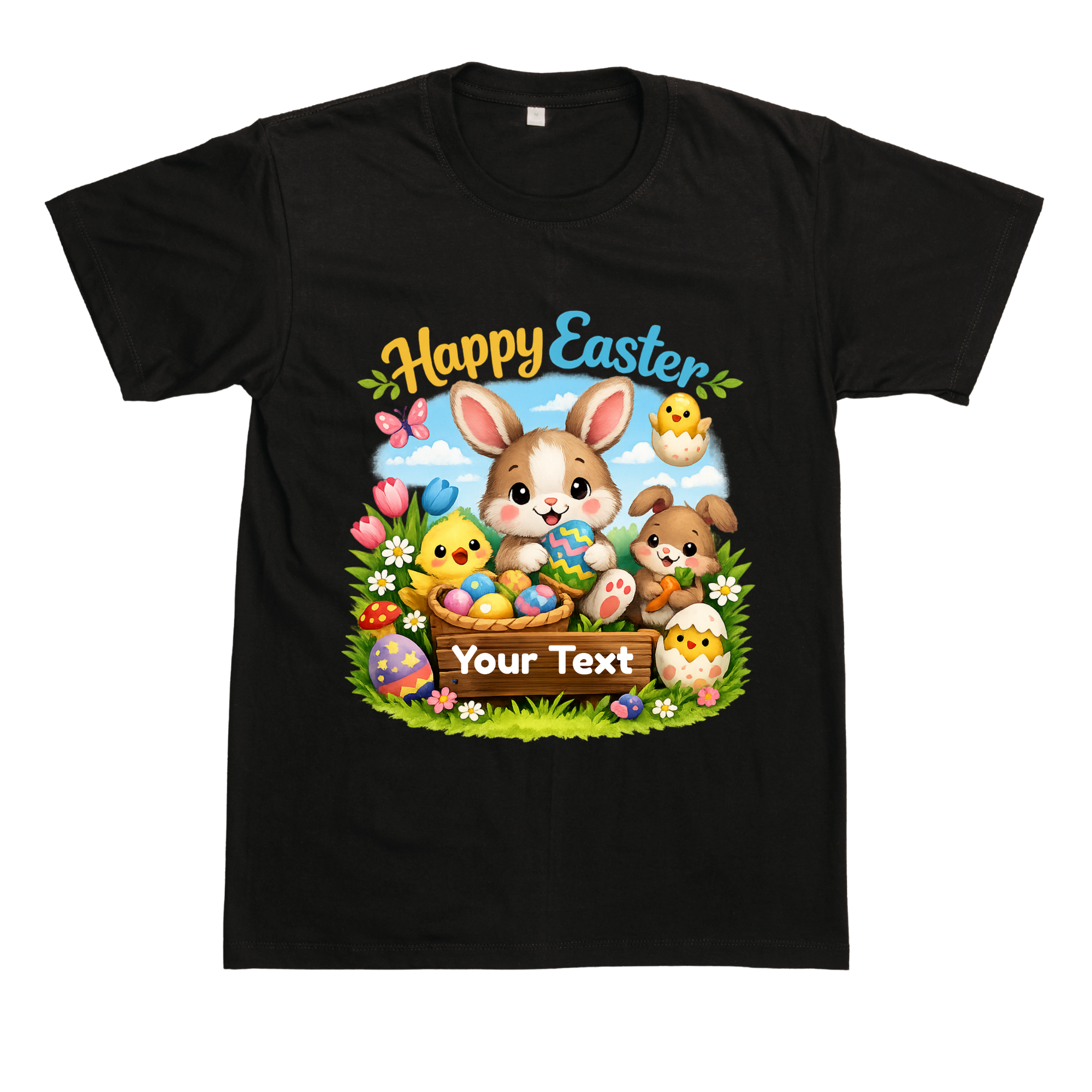 Personalised Happy Easter Bunny T-Shirt