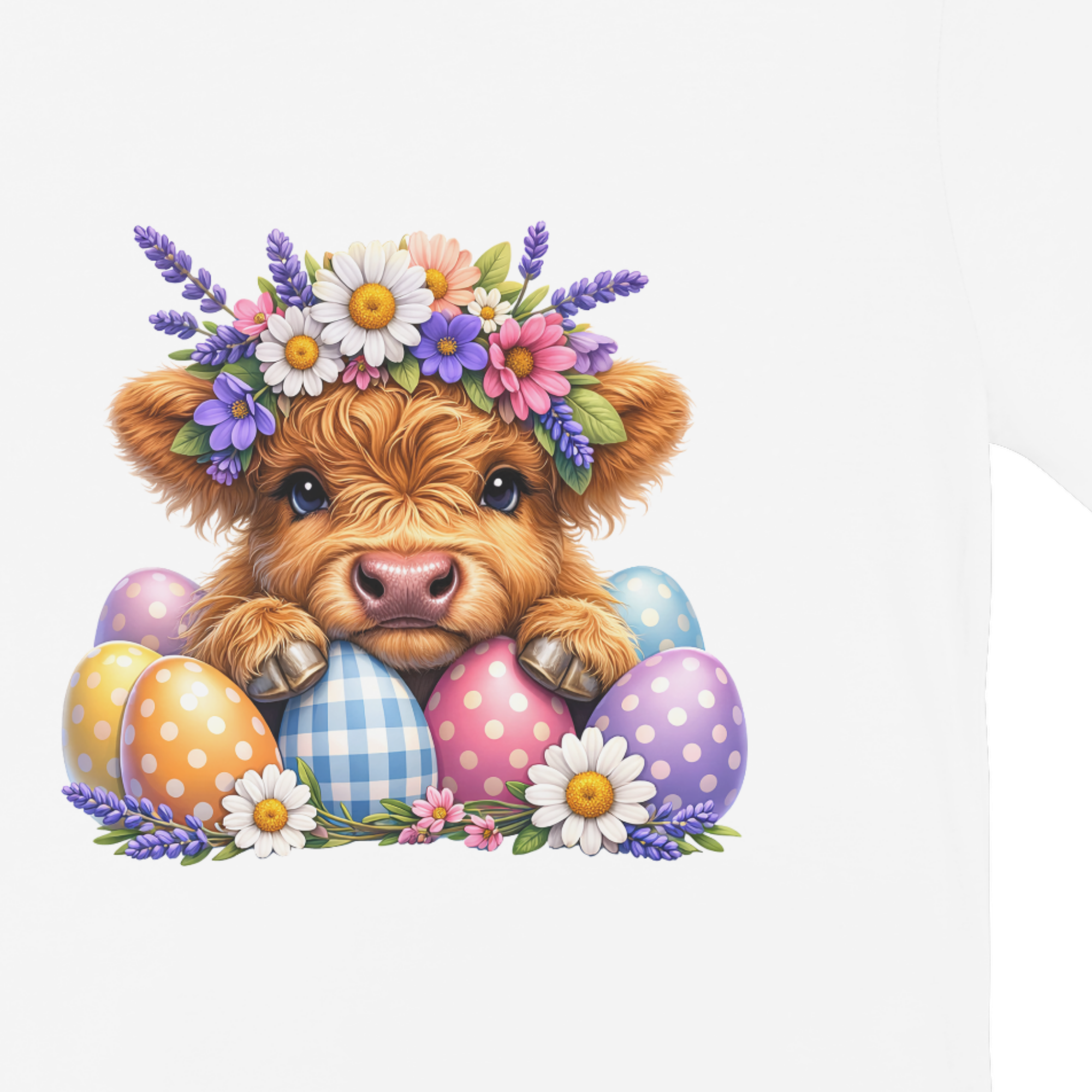 Highland Cow Easter T-Shirt