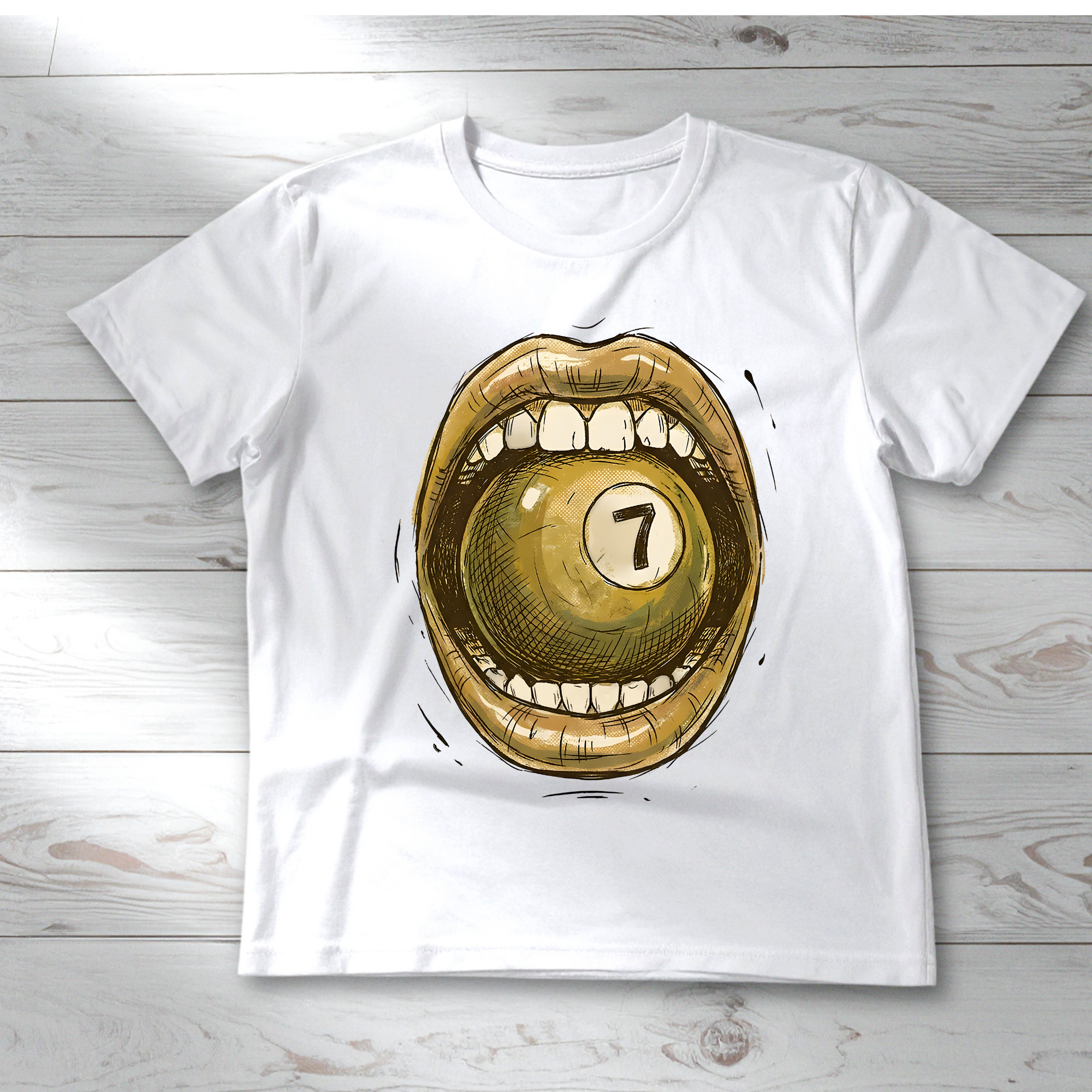 Lucky 7 Pool Ball T-Shirt