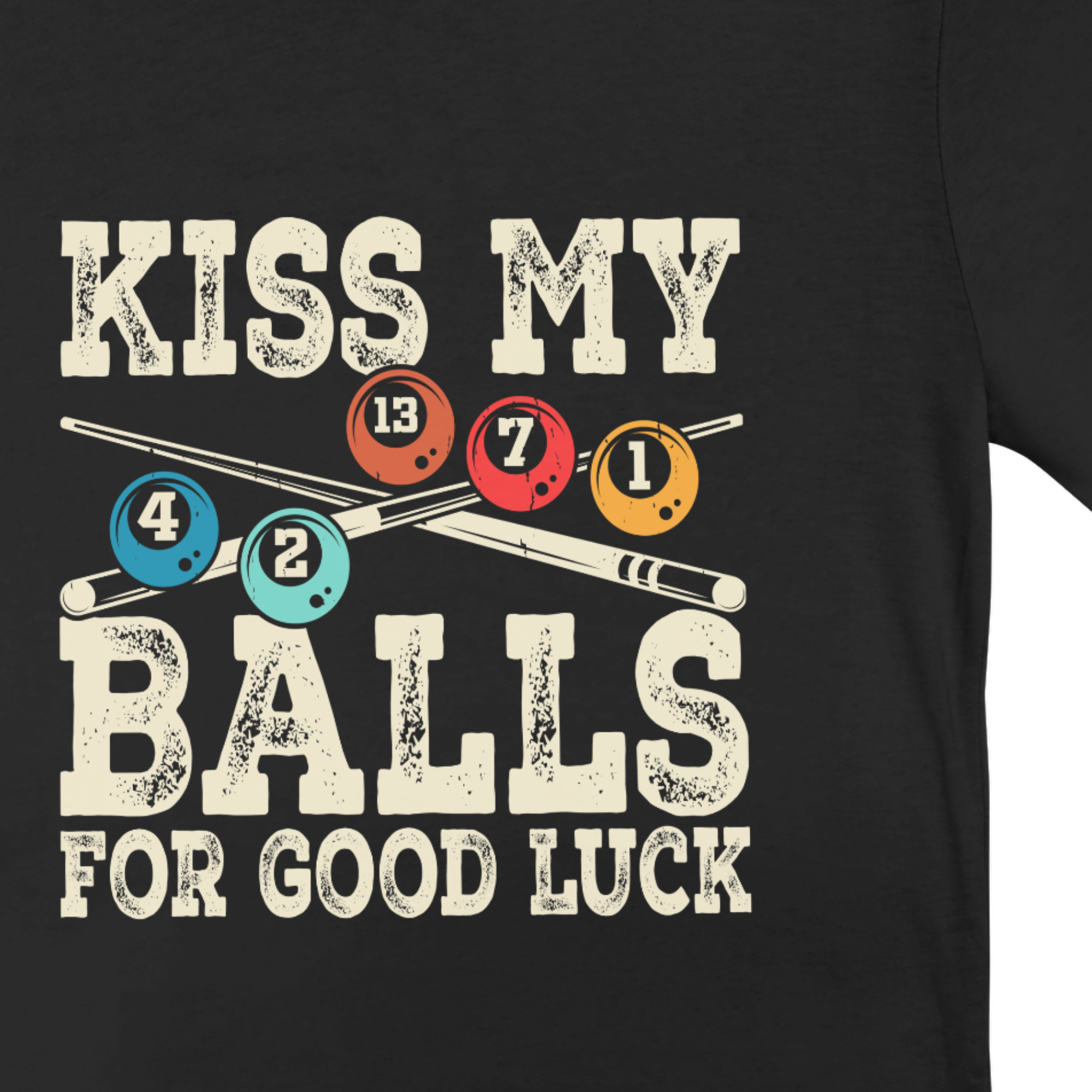 Kiss My Balls Pool T-Shirt
