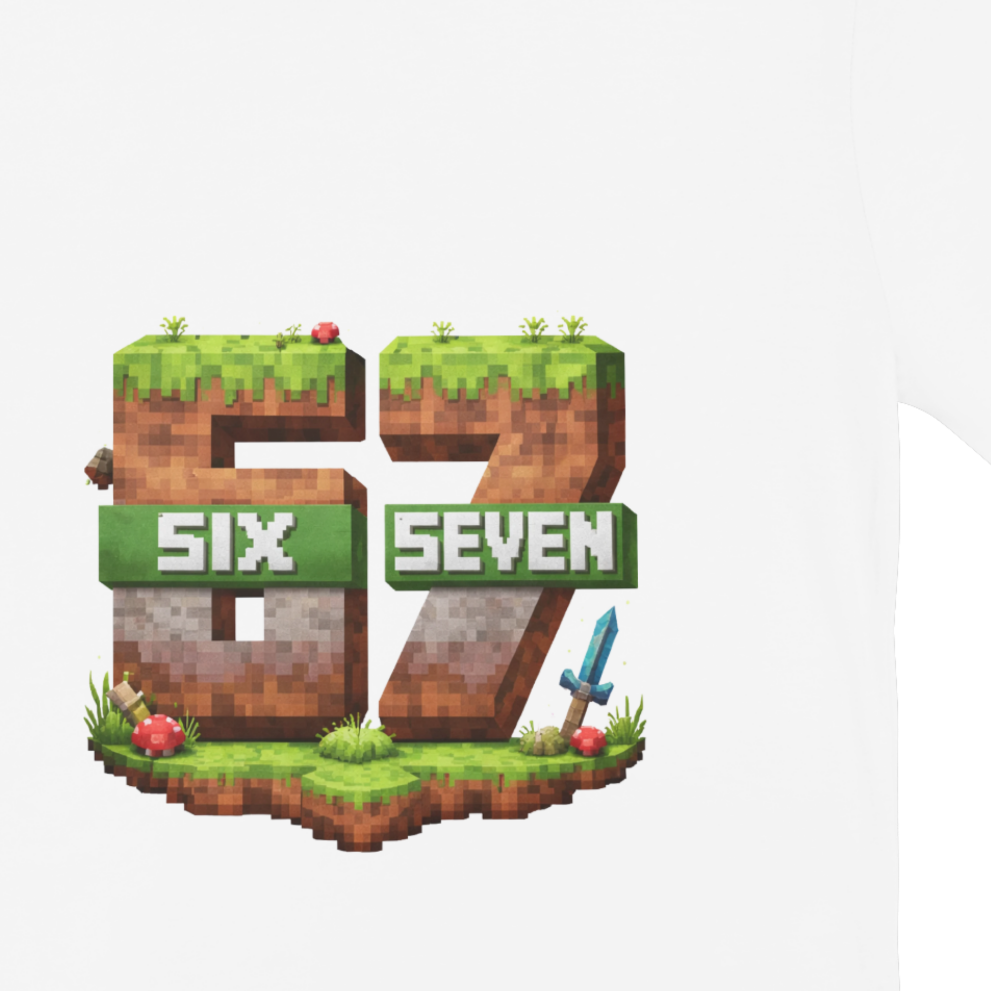 Kids Six Seven 67 Pixel Gaming T-Shirt