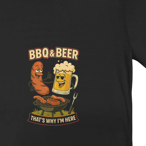 BBQ & Beer Funny T-Shirt