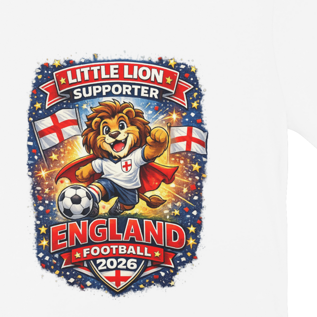 Kids Little Lion England Football 2026 T-Shirt