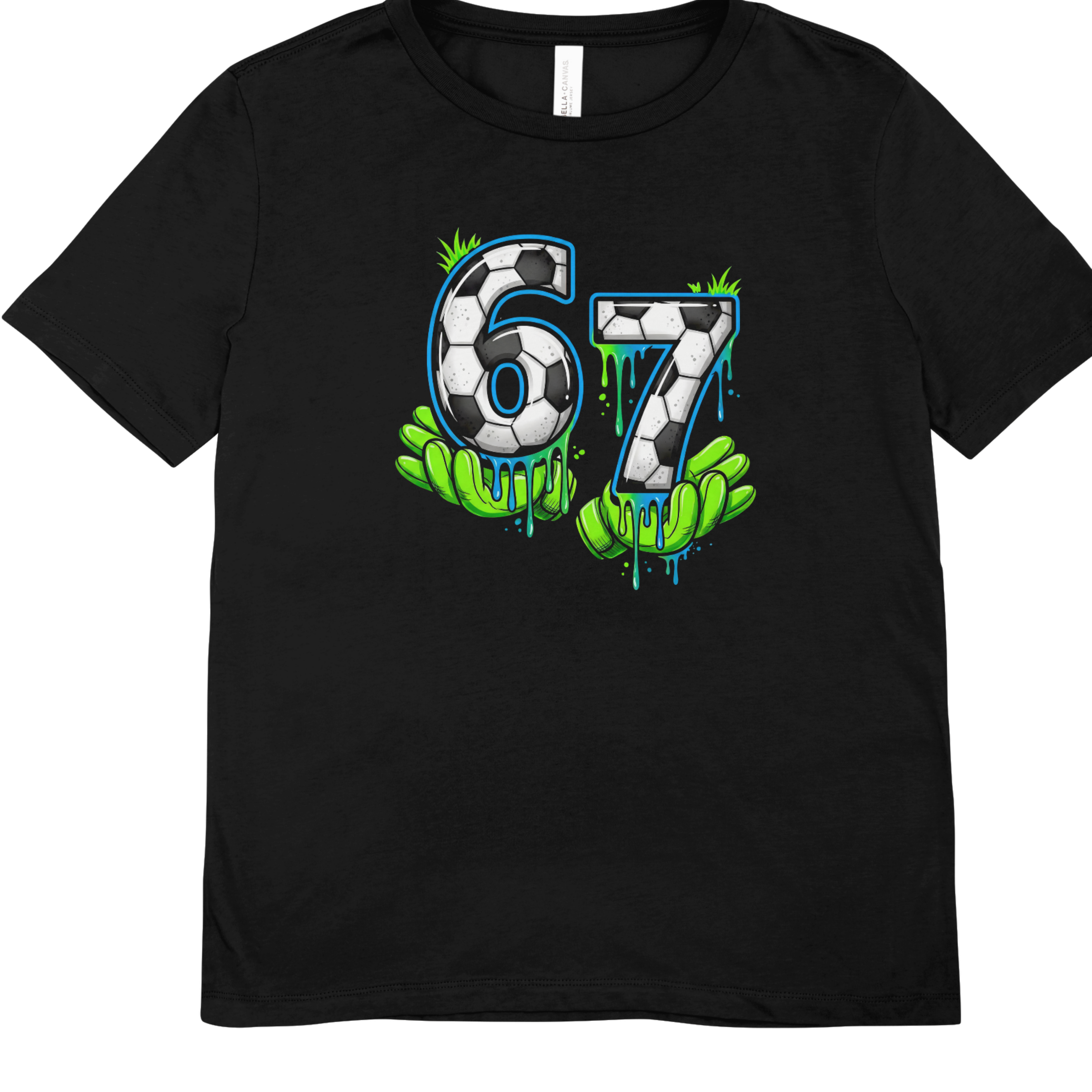 Kids Football Number 67 T-Shirt