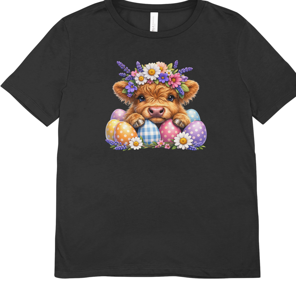 Highland Cow Easter T-Shirt