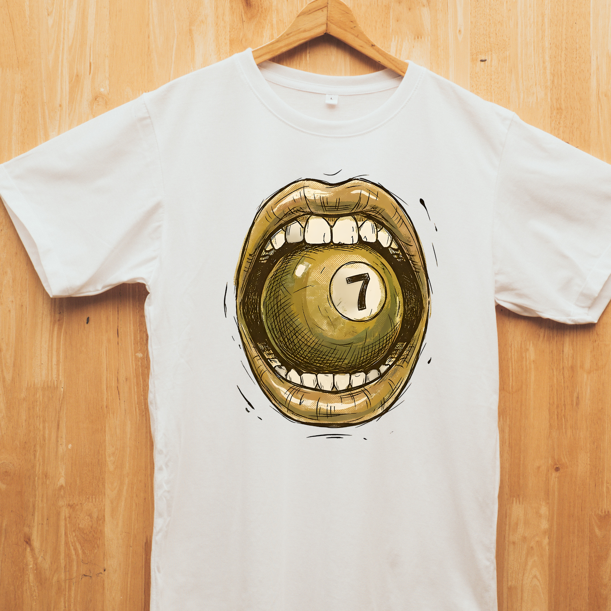 Lucky 7 Pool Ball T-Shirt
