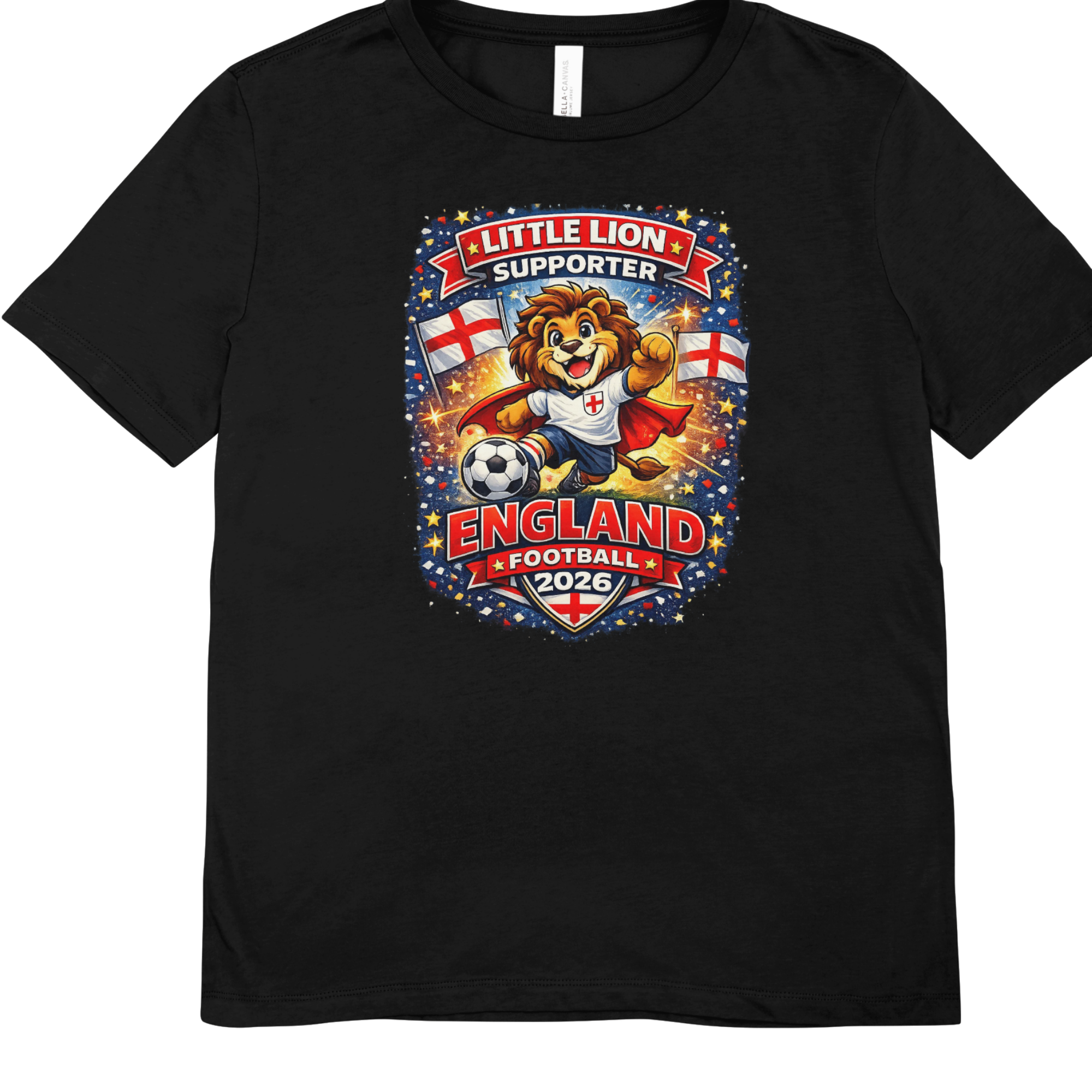 Kids Little Lion England Football 2026 T-Shirt