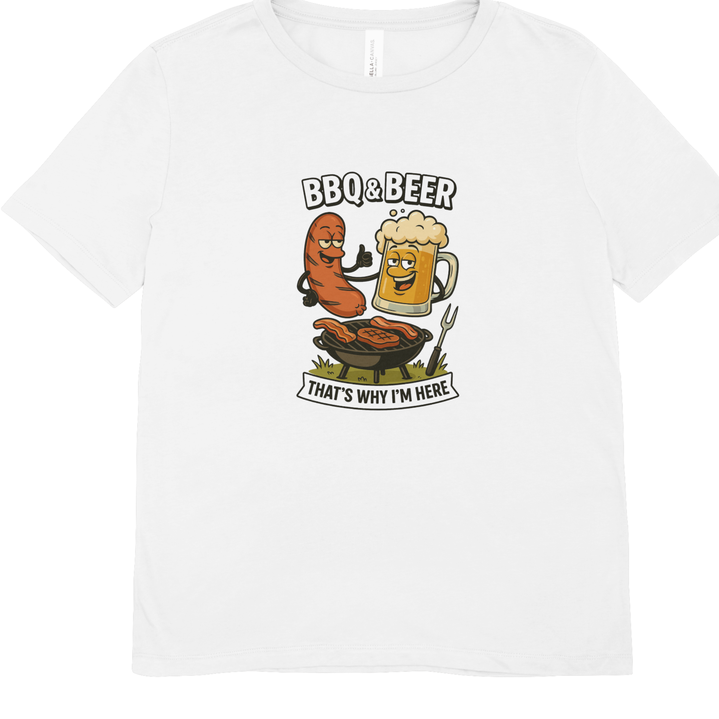 BBQ & Beer Funny T-Shirt