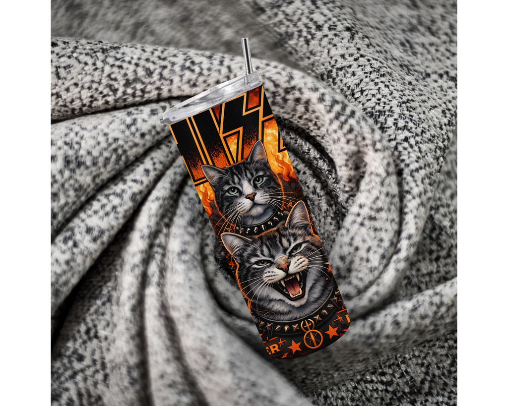 Rock Cat 20oz Stainless Steel Tumbler