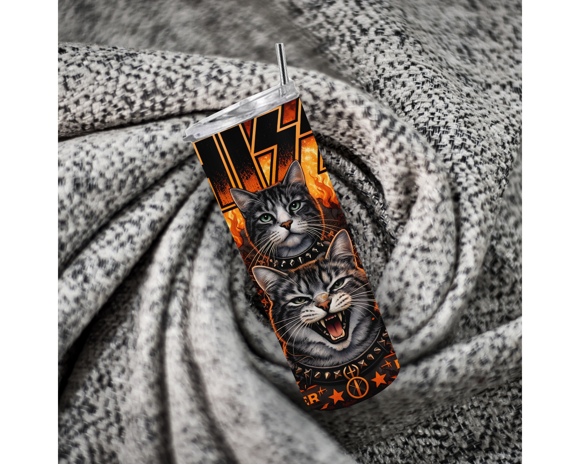 Rock Cat 20oz Stainless Steel Tumbler