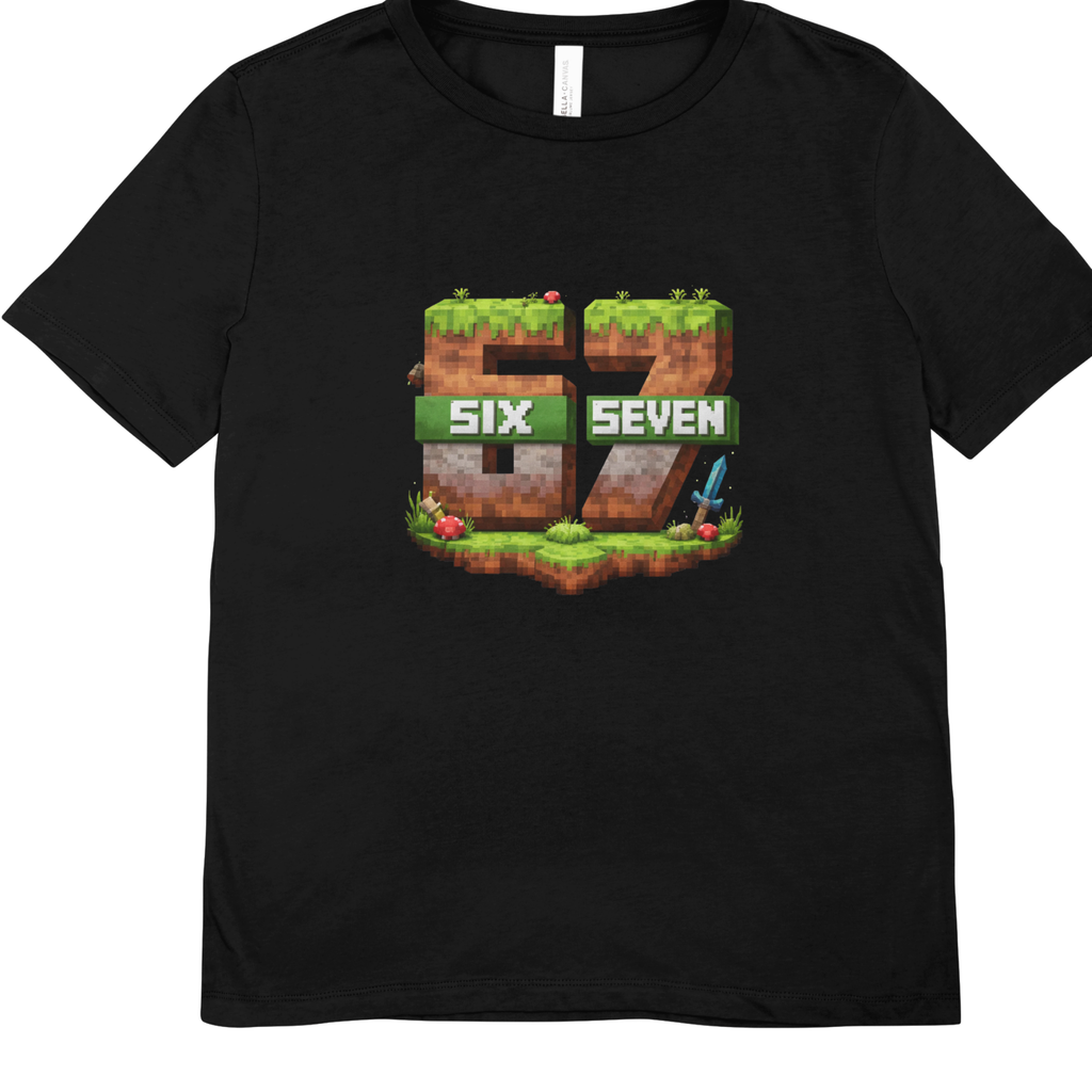 Kids Six Seven 67 Pixel Gaming T-Shirt
