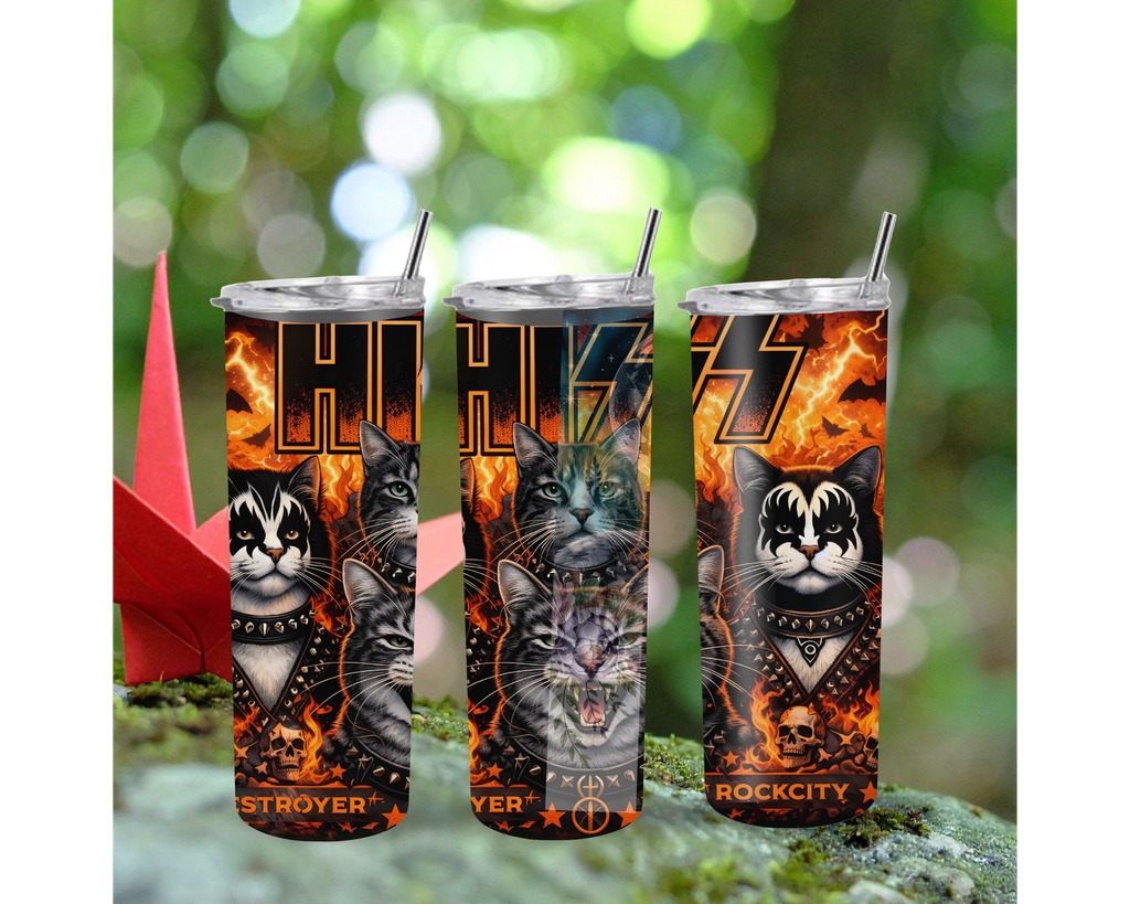 Rock Cat 20oz Stainless Steel Tumbler