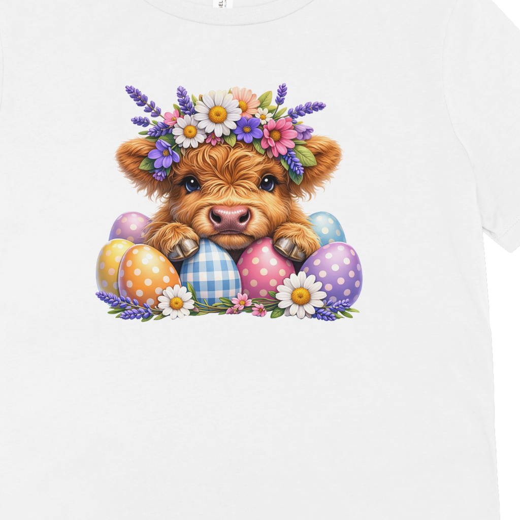 Highland Cow Easter T-Shirt