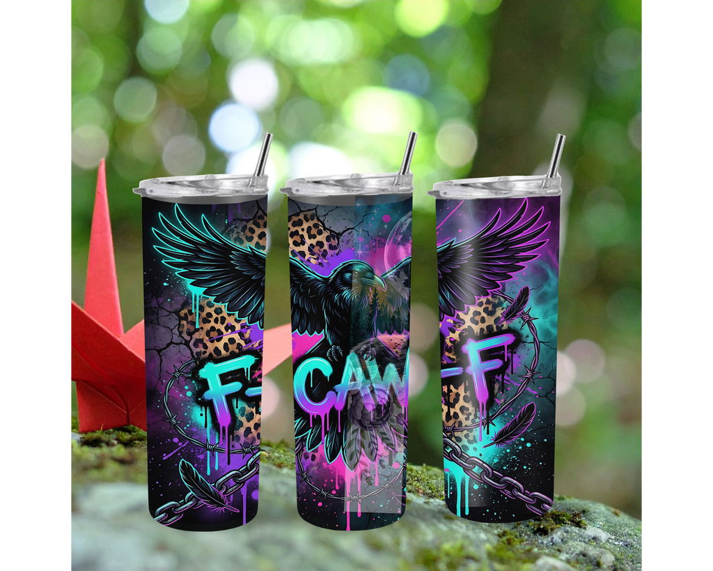 Neon Raven 20oz Stainless Steel Tumbler