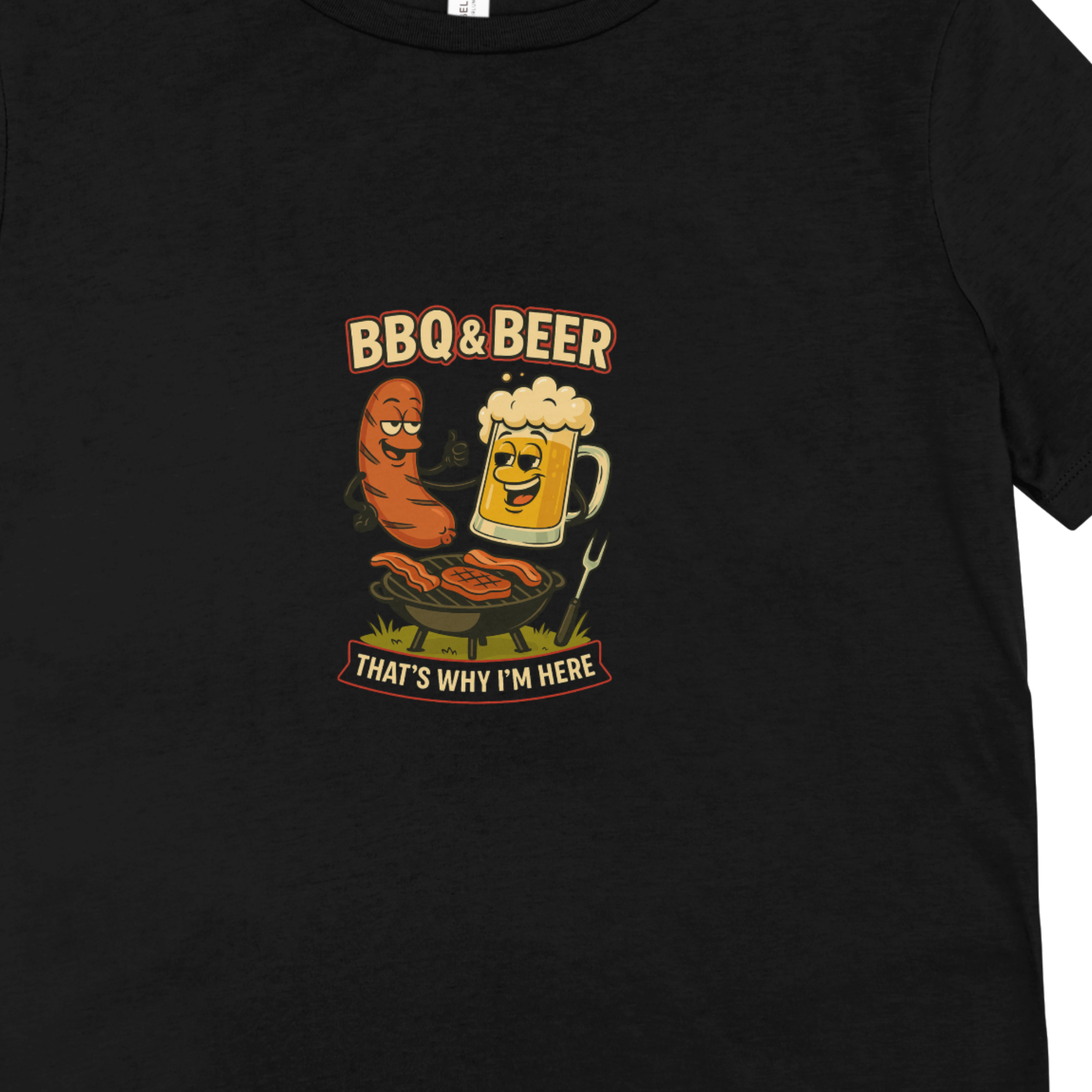 BBQ & Beer Funny T-Shirt