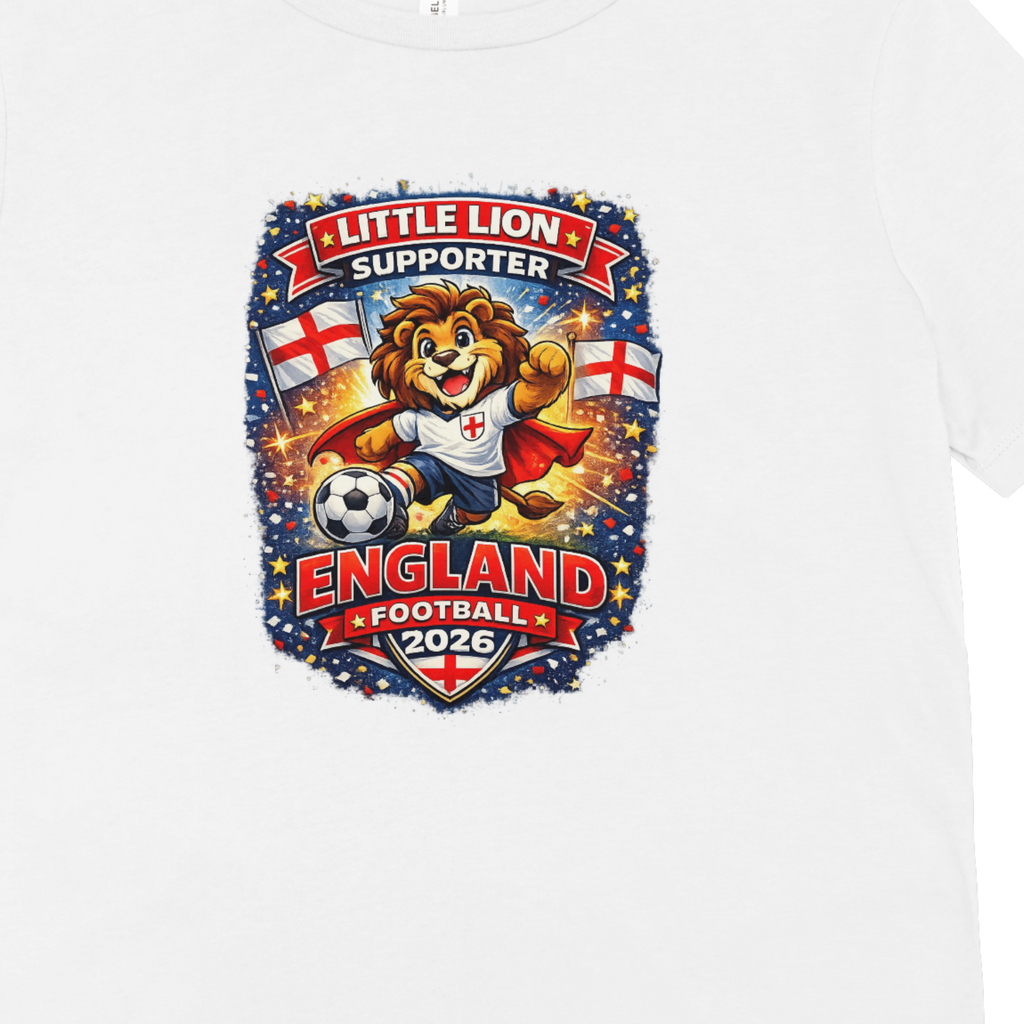 Kids Little Lion England Football 2026 T-Shirt