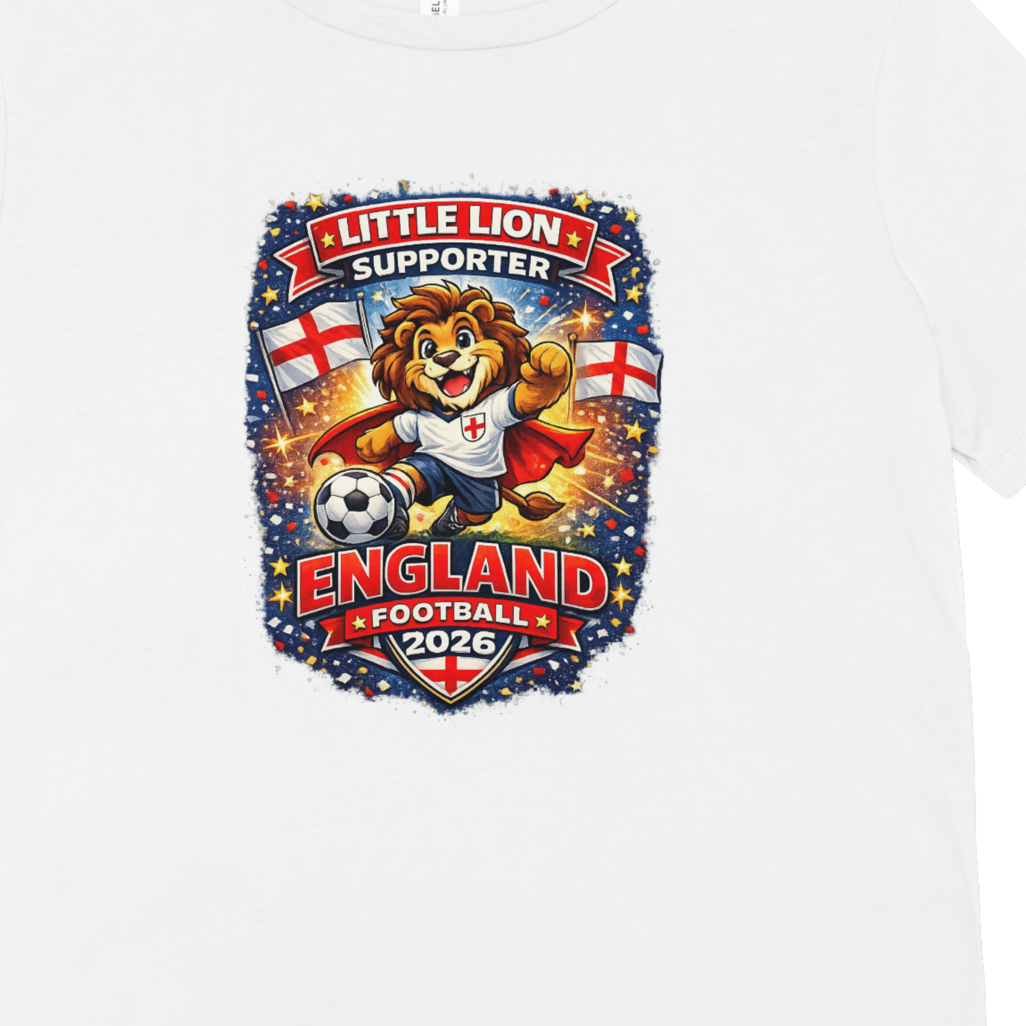 Kids Little Lion England Football 2026 T-Shirt