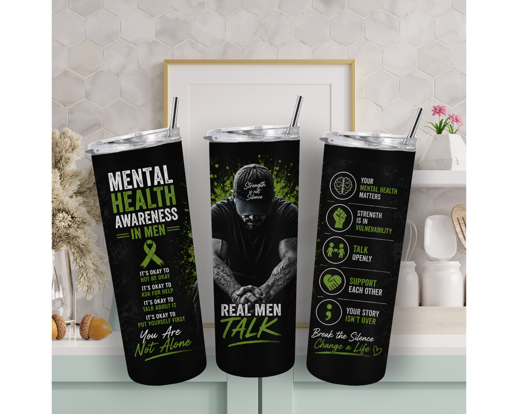 Men’s Mental Health Awareness 20oz Tumbler | Real Men Talk