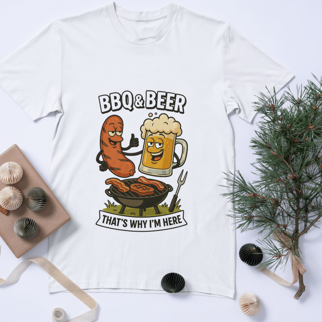 BBQ & Beer Funny T-Shirt