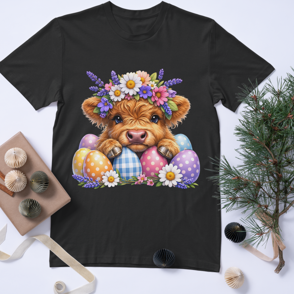 Highland Cow Easter T-Shirt