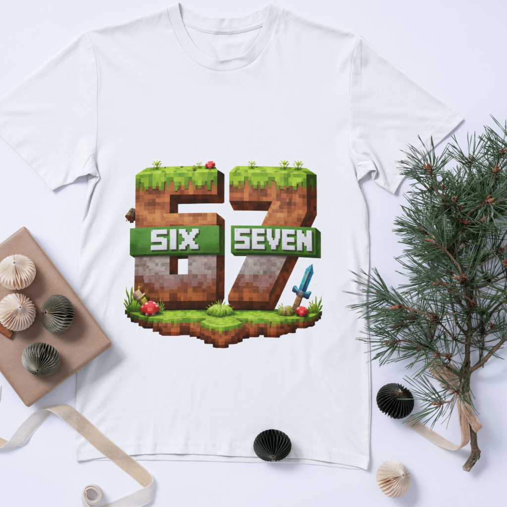 Kids Six Seven 67 Pixel Gaming T-Shirt