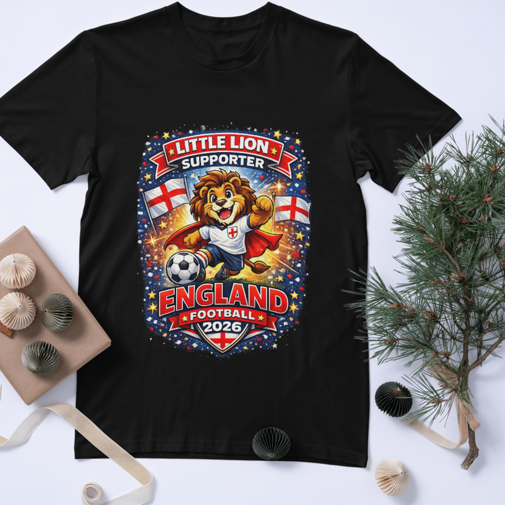 Kids Little Lion England Football 2026 T-Shirt