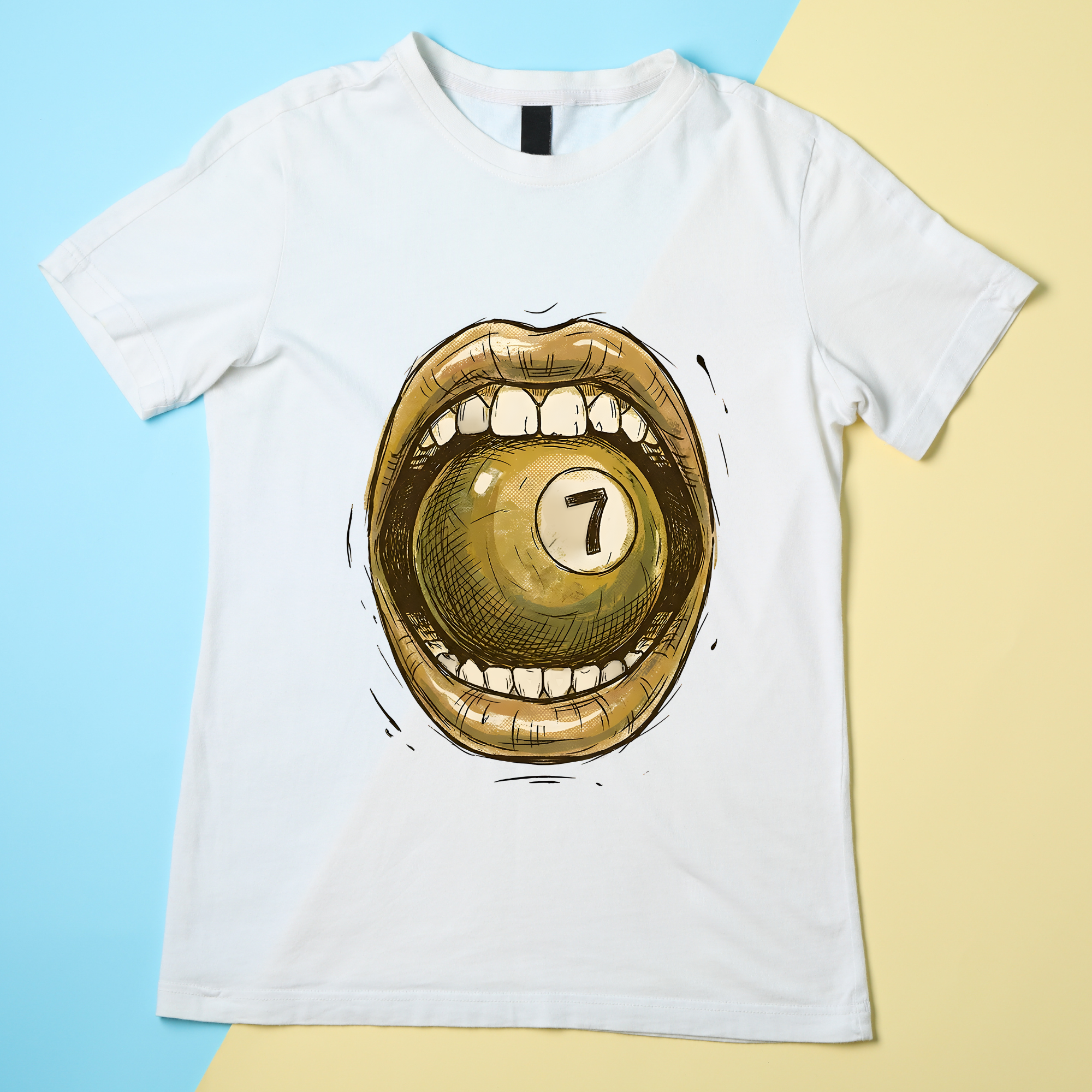 Lucky 7 Pool Ball T-Shirt
