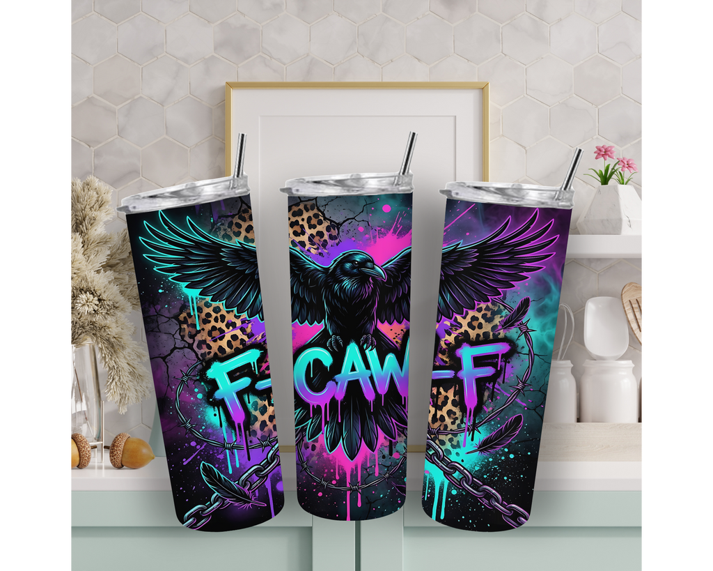 Neon Raven 20oz Stainless Steel Tumbler