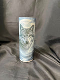 Wolf Moon Skinny Tumbler | Wildlife Gift Cup