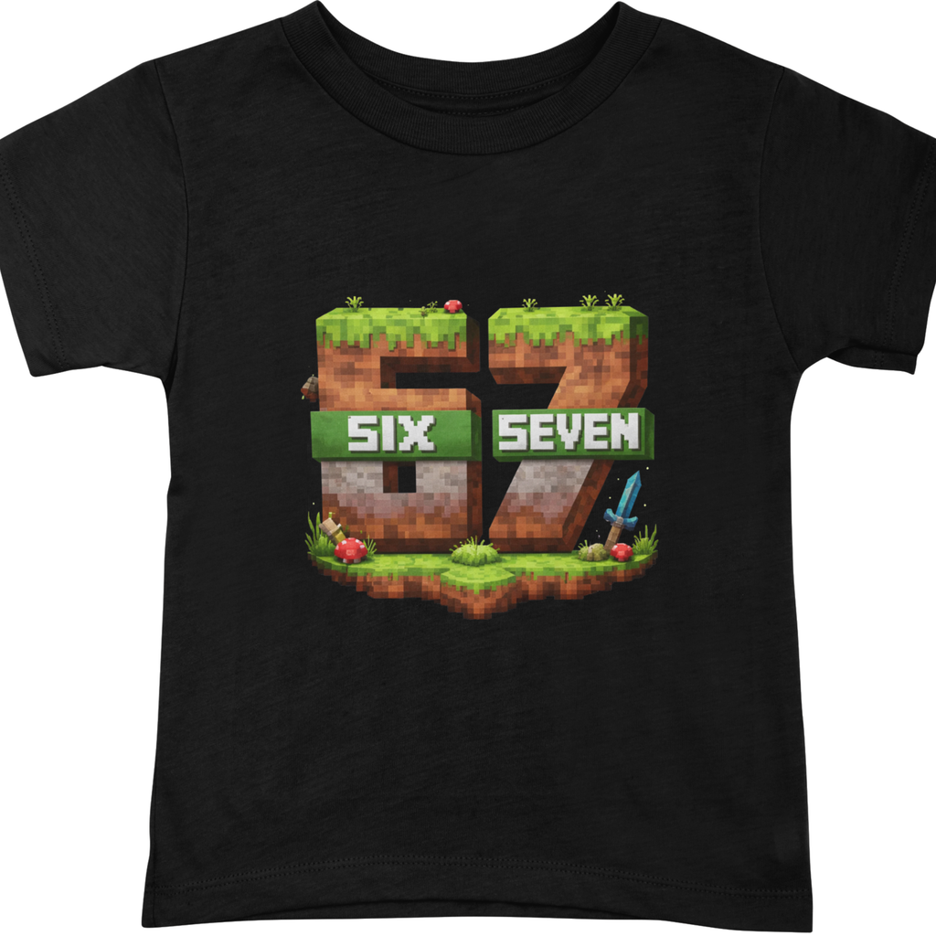Kids Six Seven 67 Pixel Gaming T-Shirt