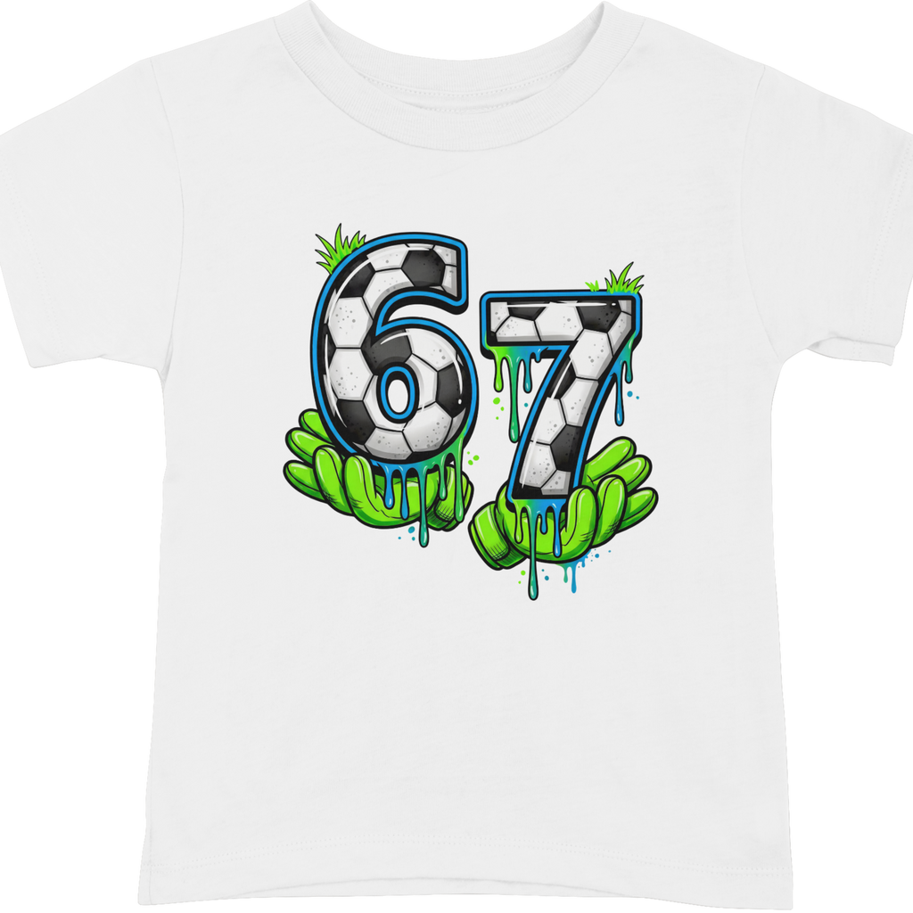 Kids Football Number 67 T-Shirt