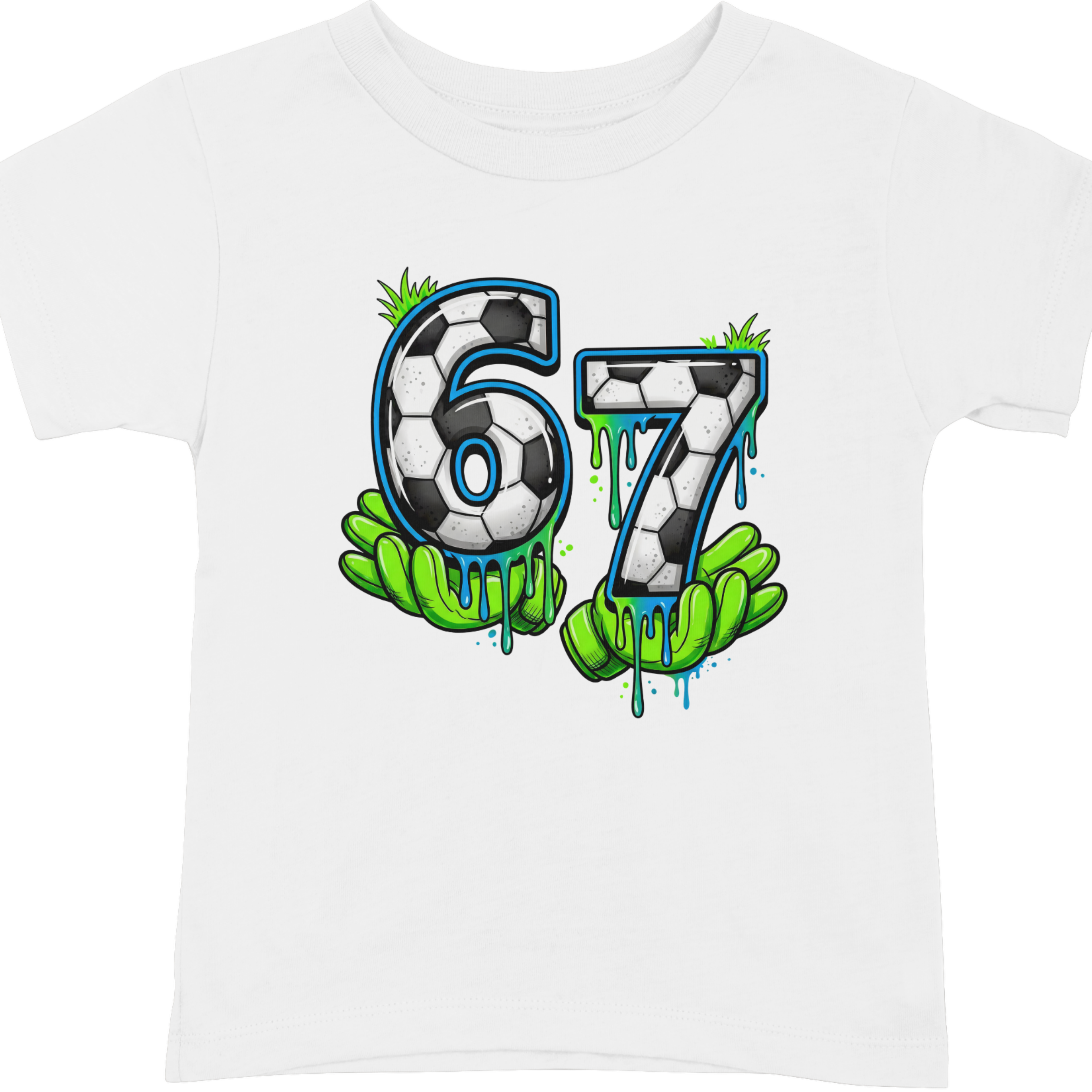 Kids Football Number 67 T-Shirt
