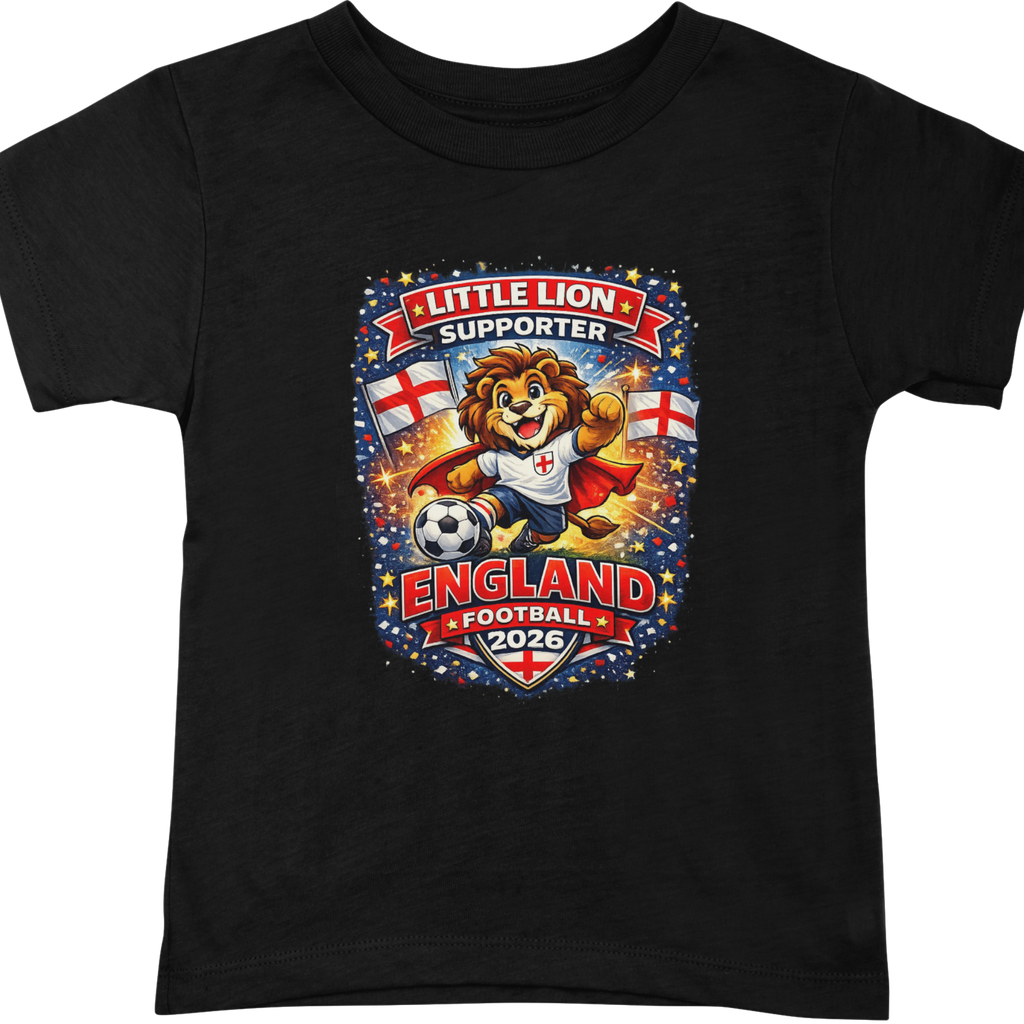 Kids Little Lion England Football 2026 T-Shirt