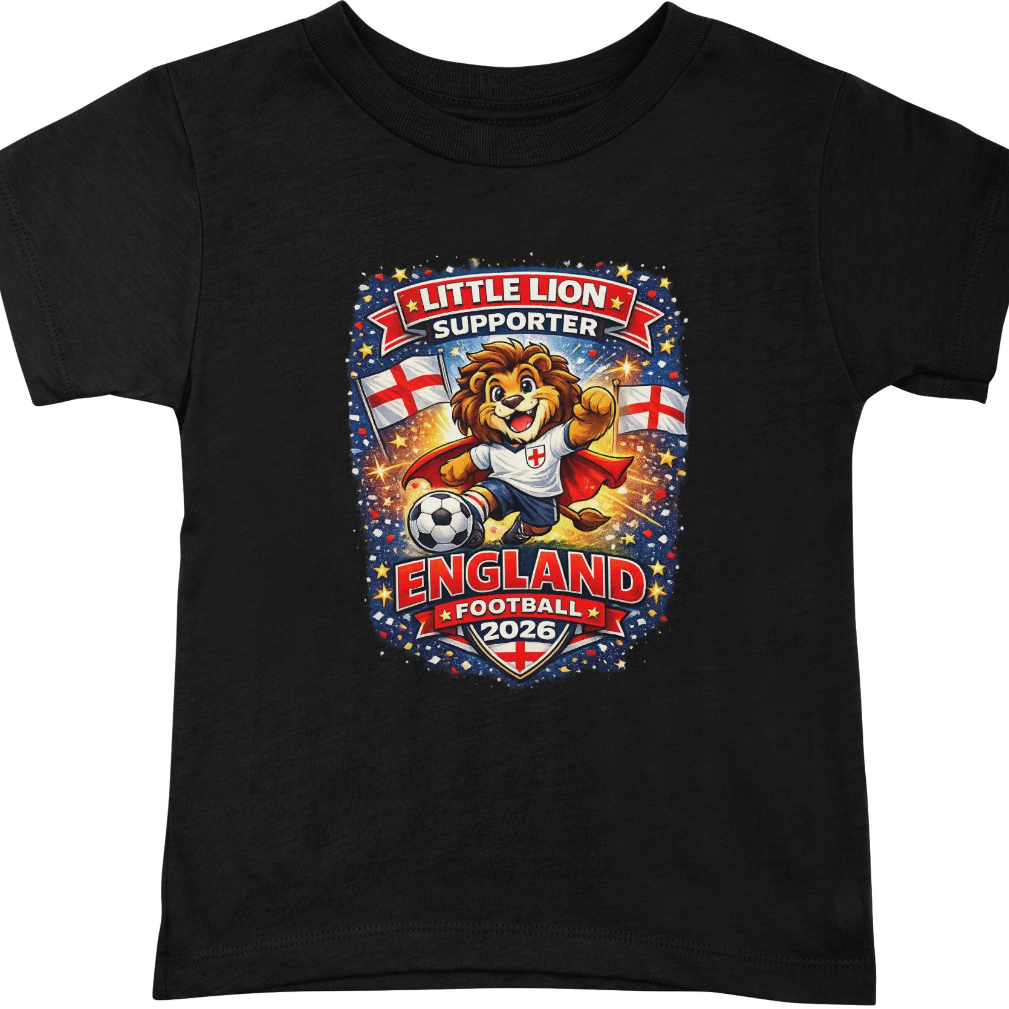 Kids Little Lion England Football 2026 T-Shirt