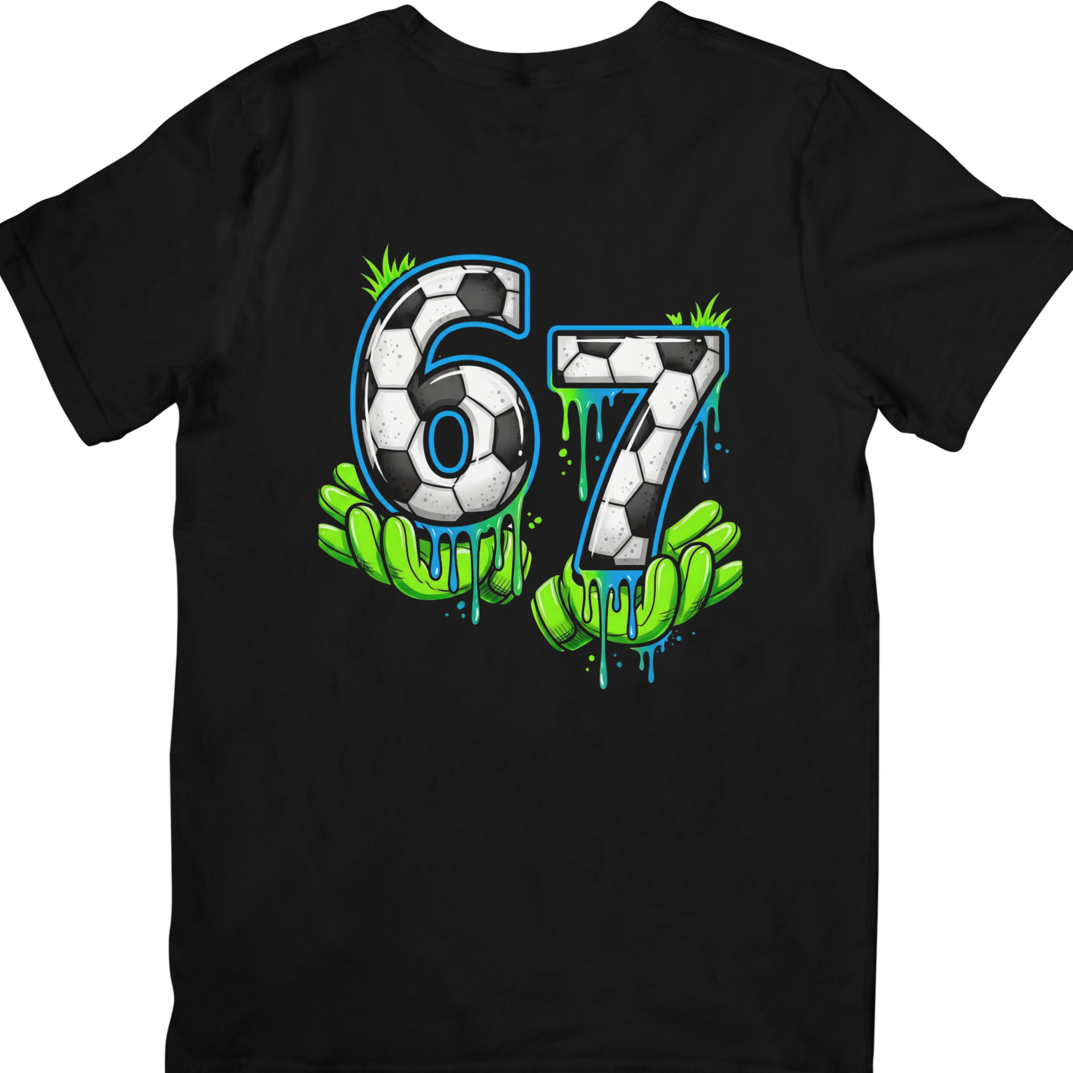 Kids Football Number 67 T-Shirt