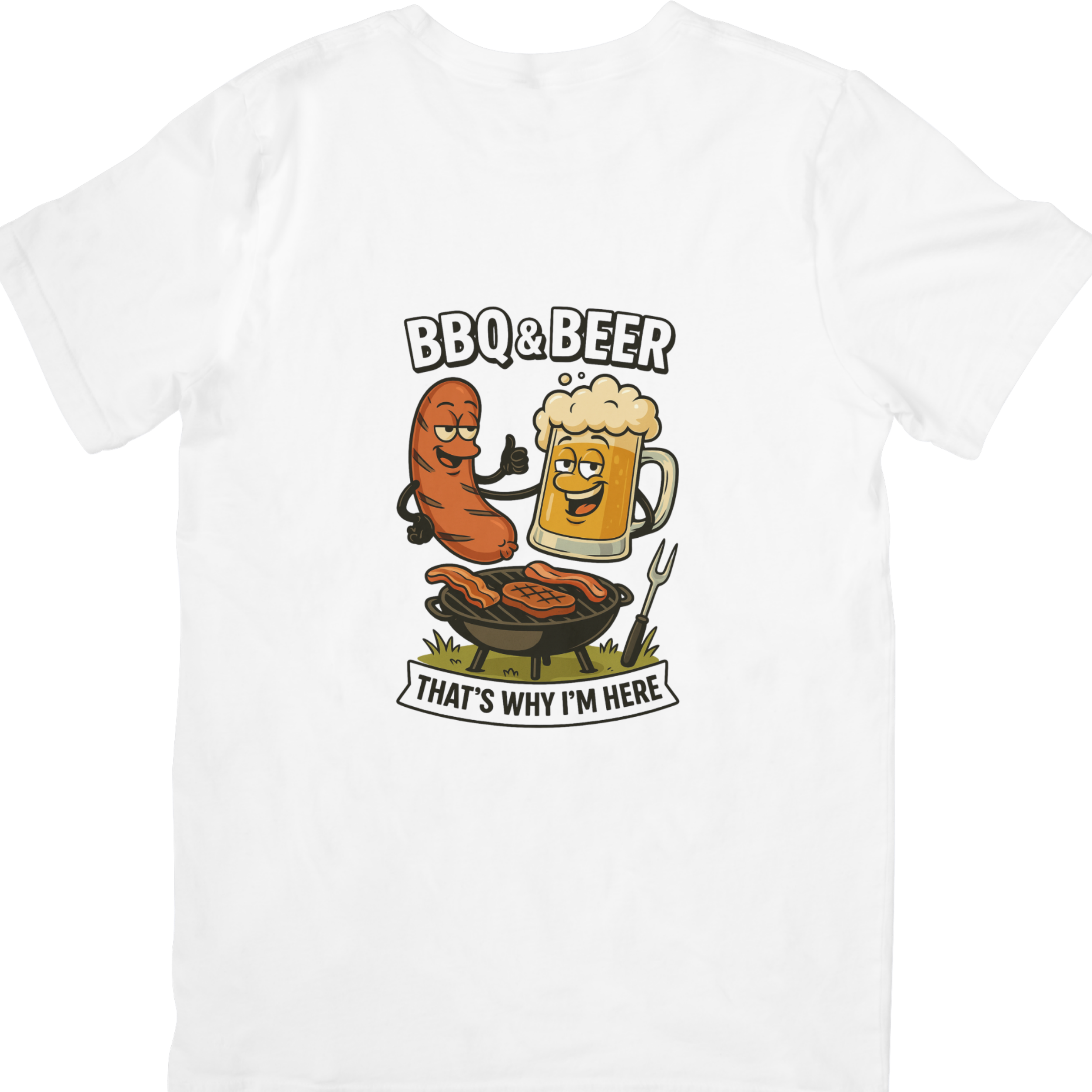 BBQ & Beer Funny T-Shirt