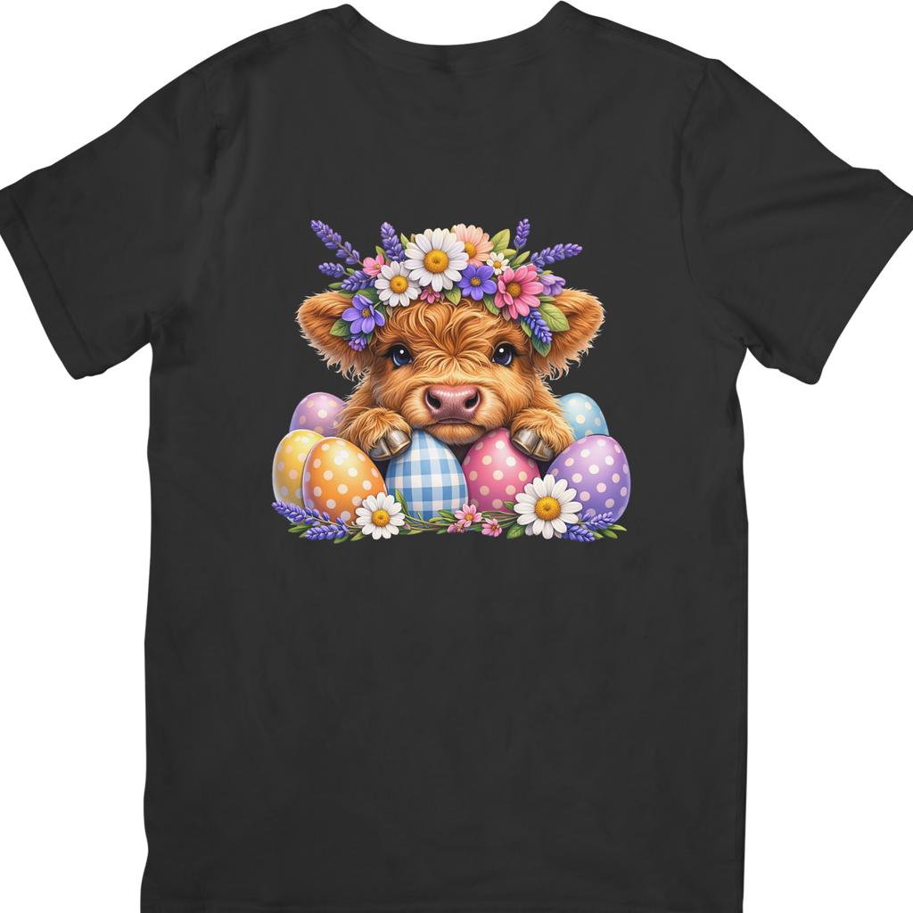 Highland Cow Easter T-Shirt