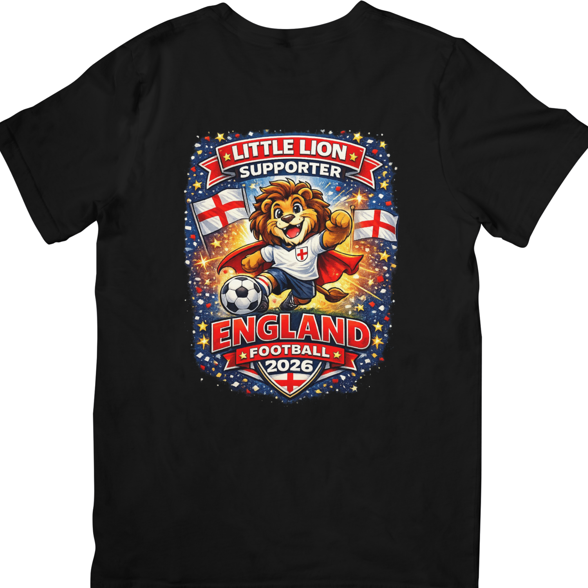 Kids Little Lion England Football 2026 T-Shirt